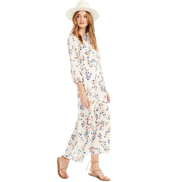 Saltwater Luxe Lottie Floral Boho Maxi Dress Size Medium - Picture 2 of 9